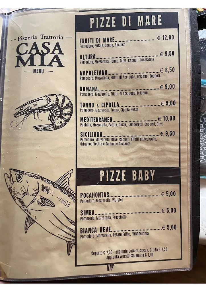 Menü_Ristorante Pizzeria Casa Mia_Badia Calavena_Bild_4