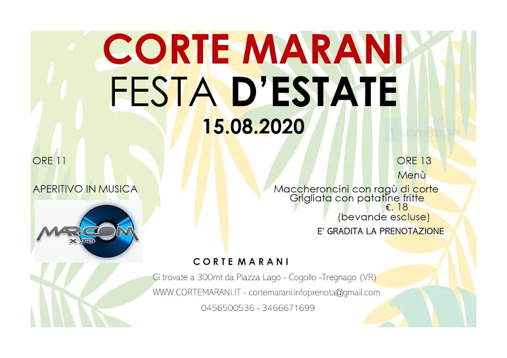 Menü_Agriturismo e Locanda Corte Marani e Marani Motorsport Park_Badia Calavena_Bild_1