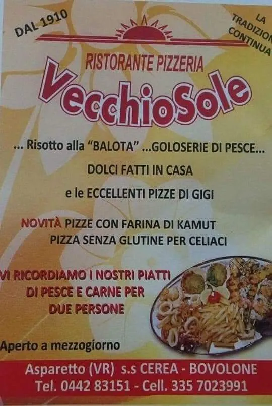 Menu_Ristorante Pizzeria Vecchio Sole Di Lonardi Gigi e Mary_Asparetto_image_1