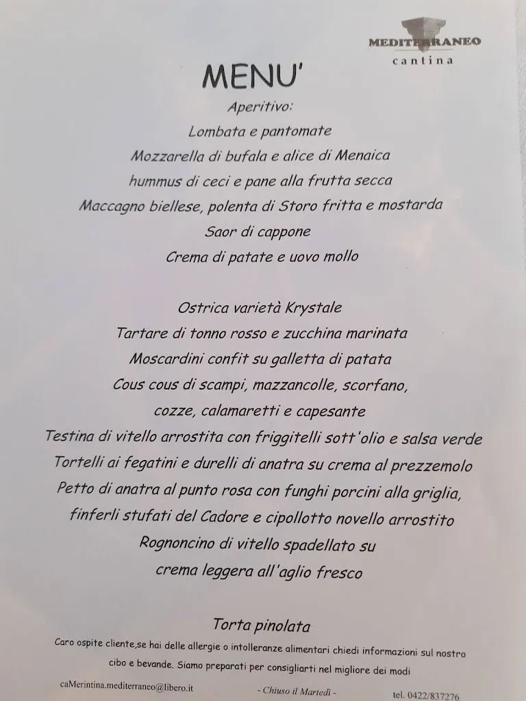 Menu_Ristorante Cantina Mediterraneo_Badoere_immagine_3