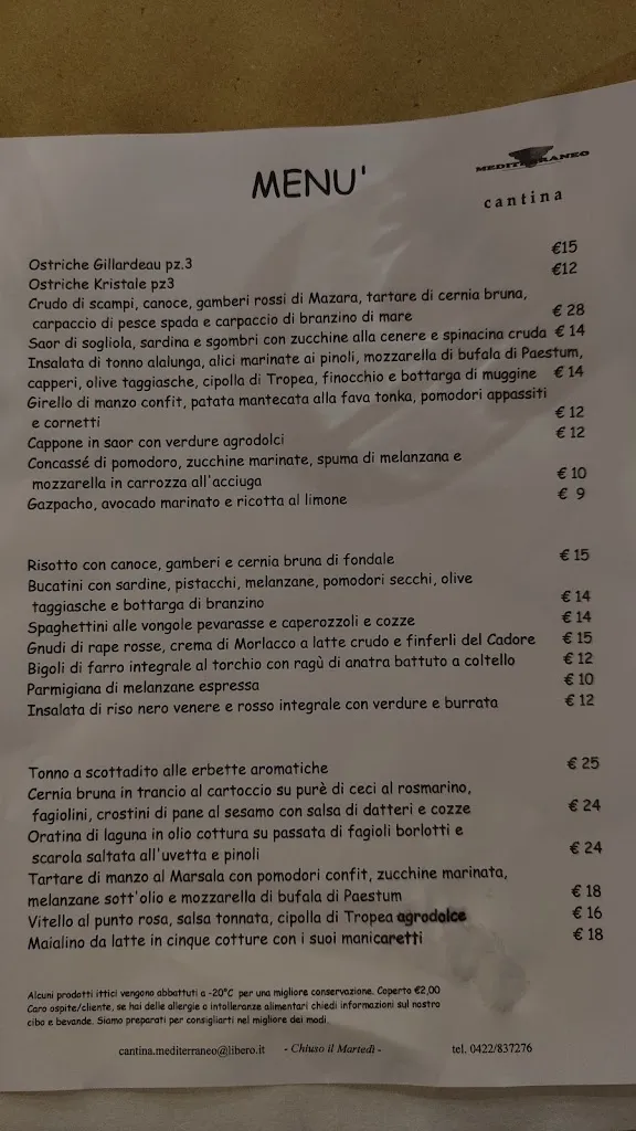 Menu_Ristorante Cantina Mediterraneo_Badoere_immagine_4