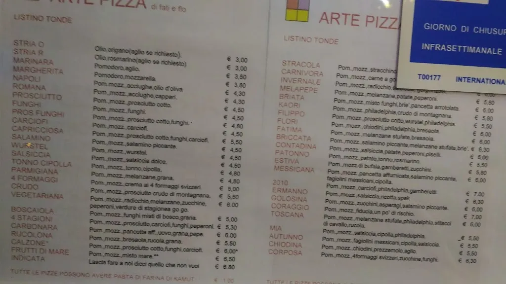 Menu_Arte Pizza_Badia Polesine_immagine_3