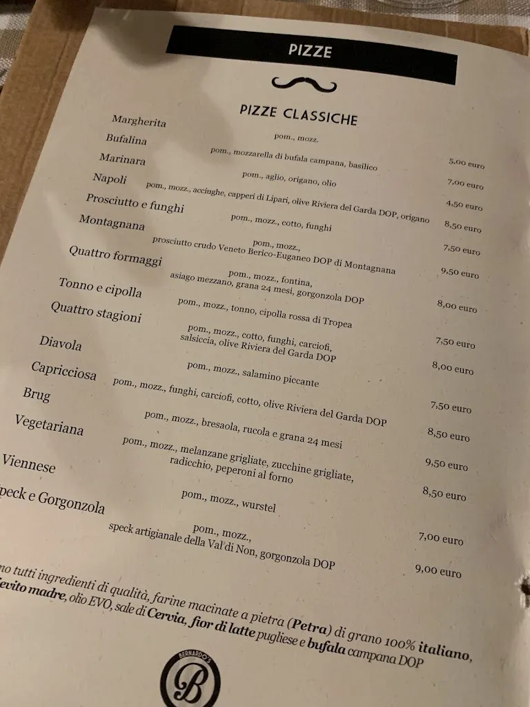 Menu_Bernardo's_Badia Polesine_image_3