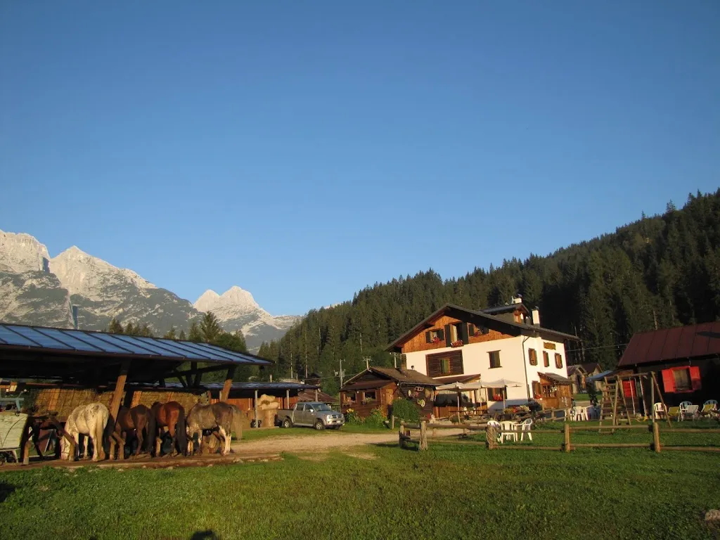Farm Corte's Ranch restaurant in Auronzo