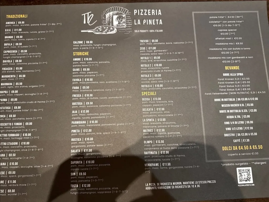 Menu_Pizzeria La Pineta_Auronzo_image_1