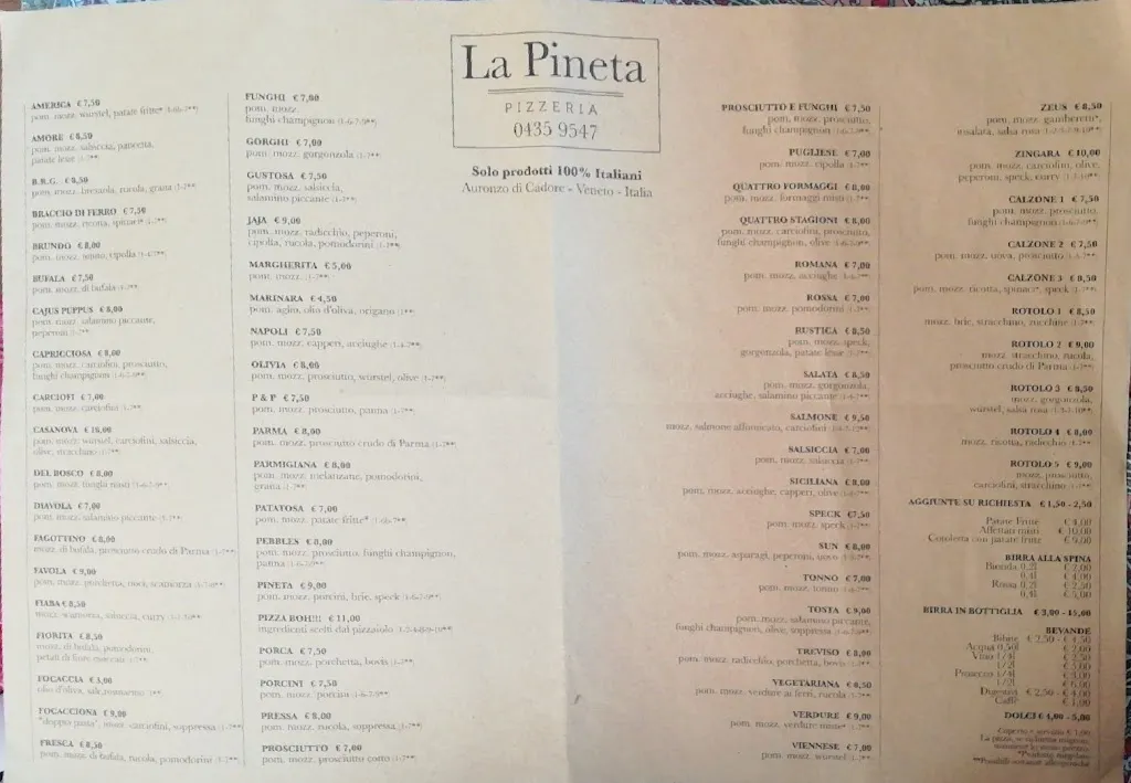 Menu_Pizzeria La Pineta_Auronzo_image_3