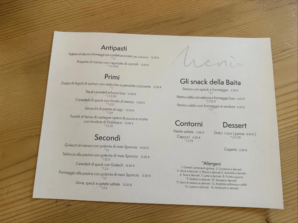 Menu_Ristorante Bar Alla Baita_Auronzo_image_1