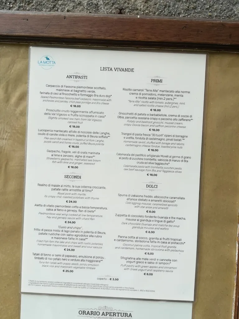 Menu_La Motta Restaurant & Bistrot_Orta Nova_image_4