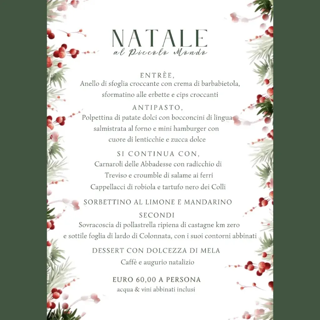 Menu_Ristorante Piccolo Mondo di Gasparella Gino_Barbarano Vicentino_image_2