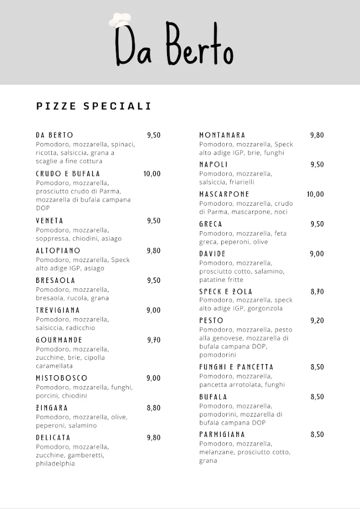 Menu_Ristorante Pizzeria “Da Berto”_Arzignano_image_2