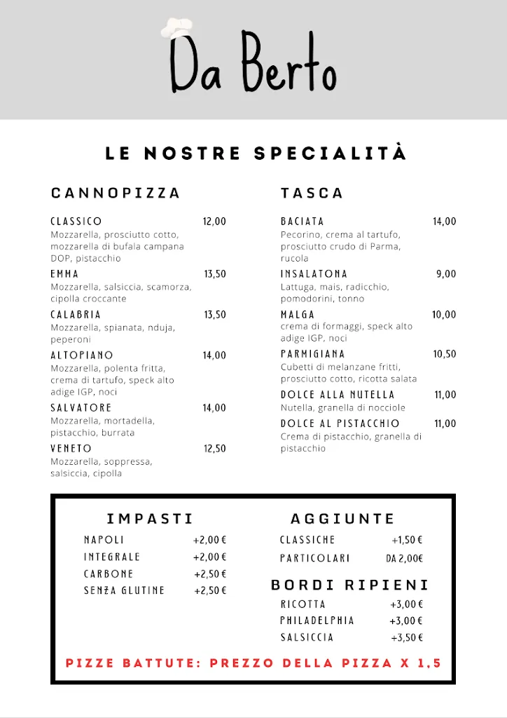 Menu_Ristorante Pizzeria “Da Berto”_Arzignano_image_4