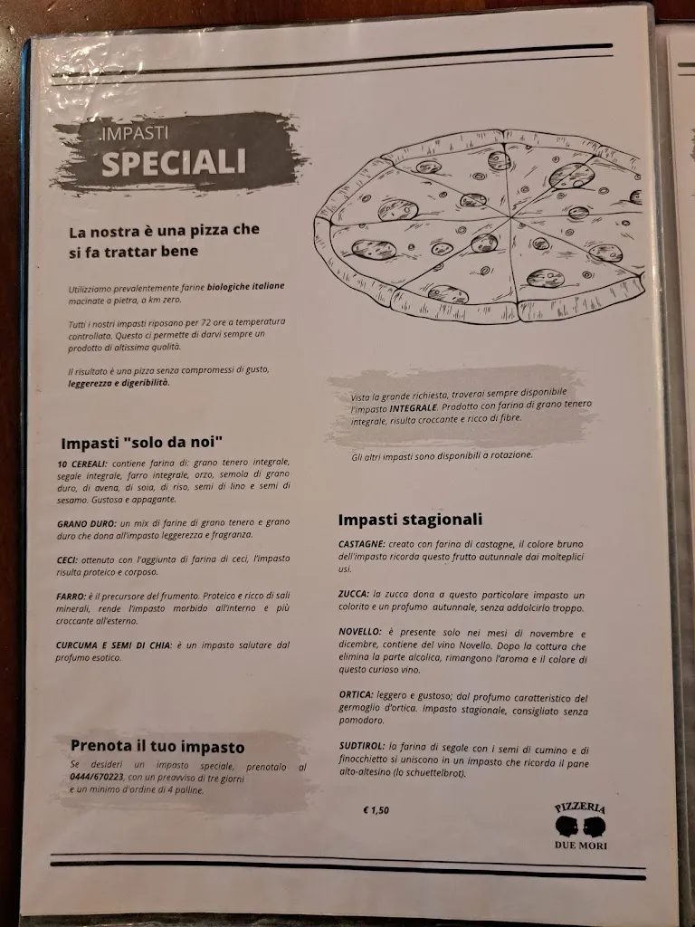 Menü_Bar Pizzeria Due Mori_Arzignano_Bild_1