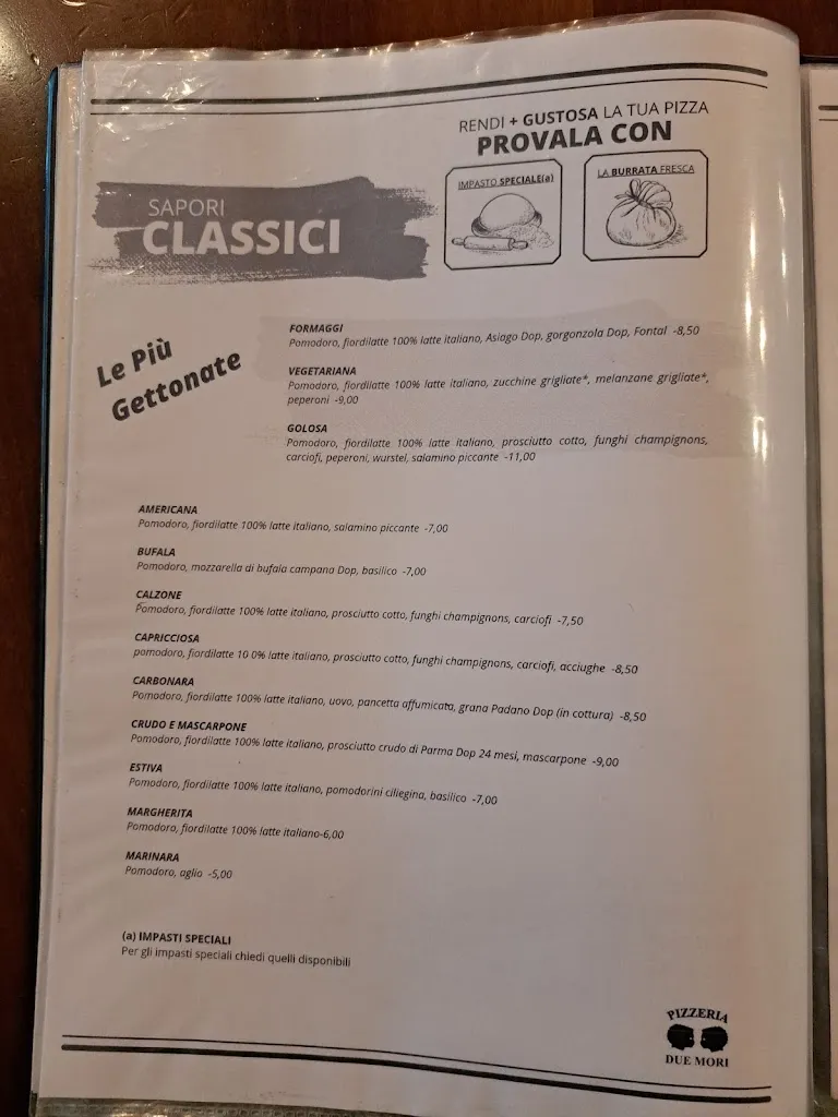 Menü_Bar Pizzeria Due Mori_Arzignano_Bild_3