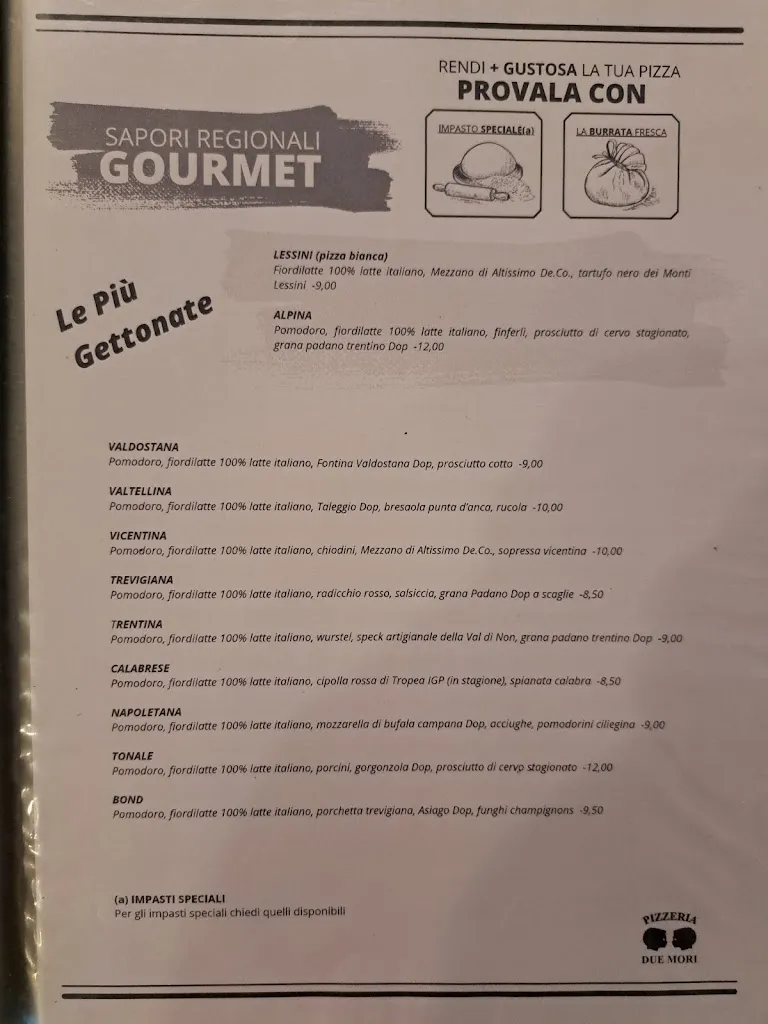 Menü_Bar Pizzeria Due Mori_Arzignano_Bild_4