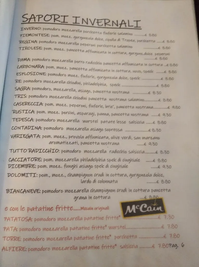 Menu_Pizzeria Ristorante Bar Ethiopia_Arzignano_image_2