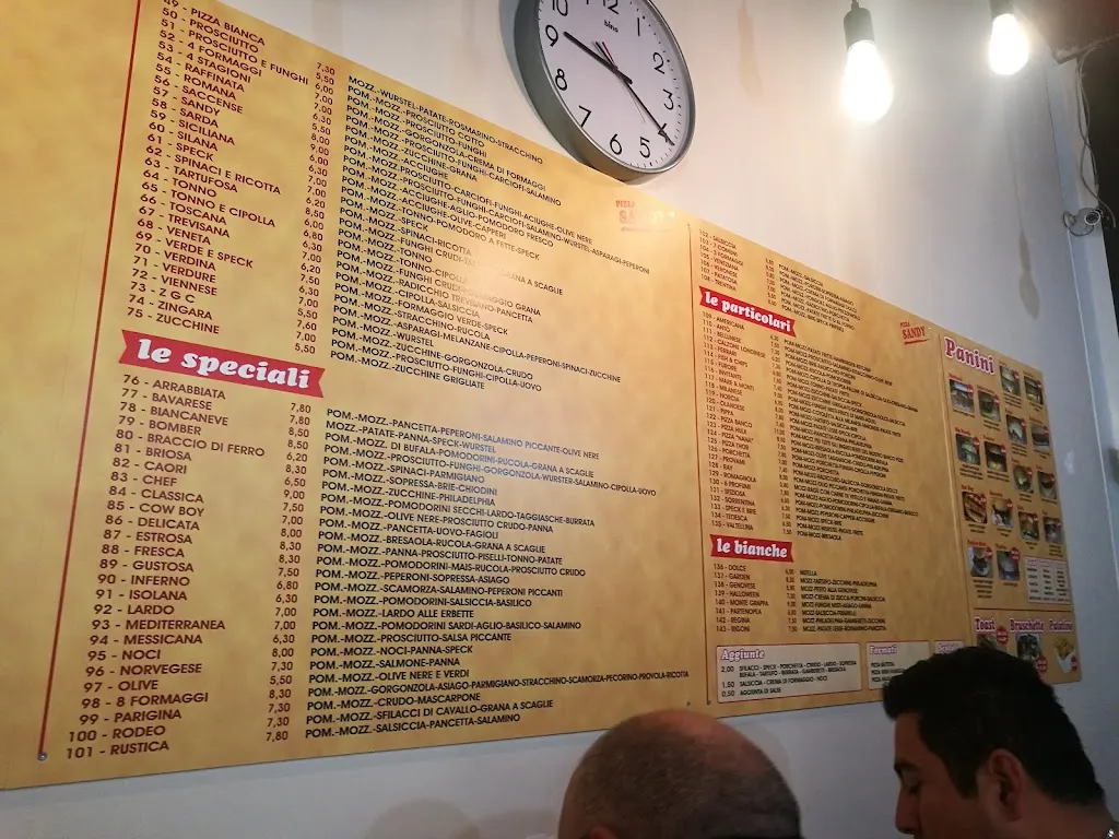 Menü_Sandy Pizza_Arzignano_Bild_1