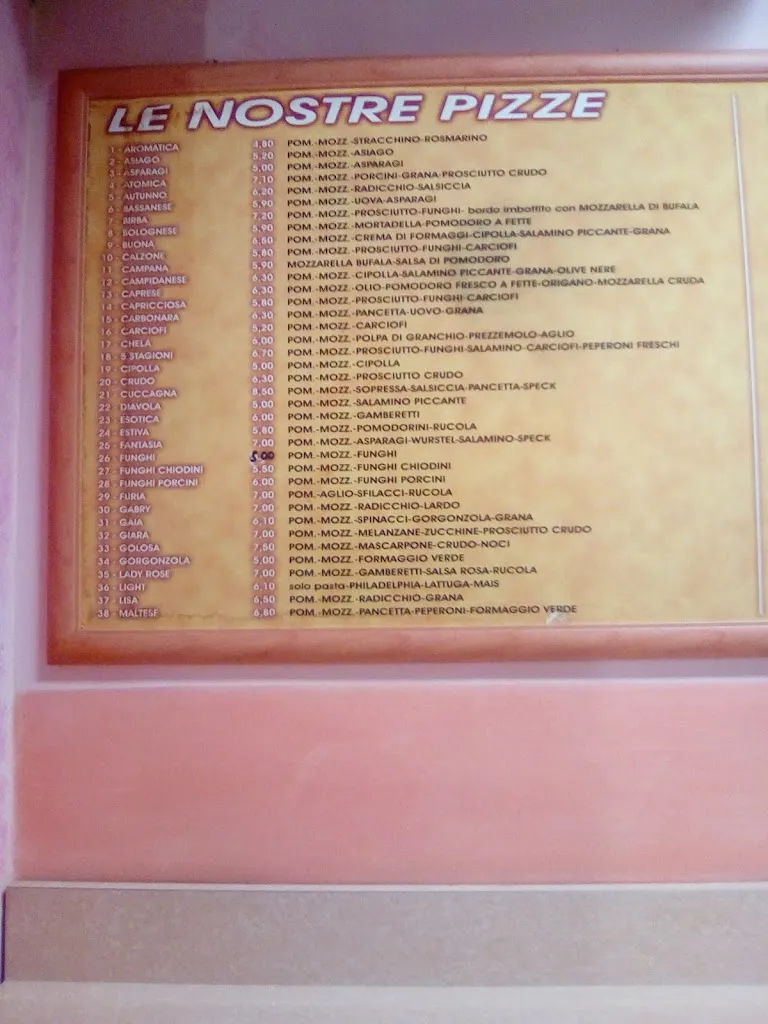 Menü_Sandy Pizza_Arzignano_Bild_4