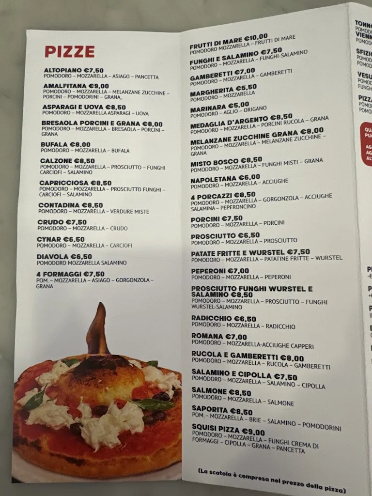 Menu_Pizzeria D'asporto C’è Pizza Per Te_Arzignano_image_1