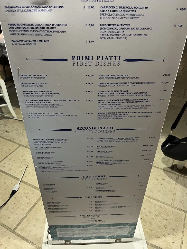 Menu_Ristorante Profumo di Mare...fish restaurant_Otranto_image_2