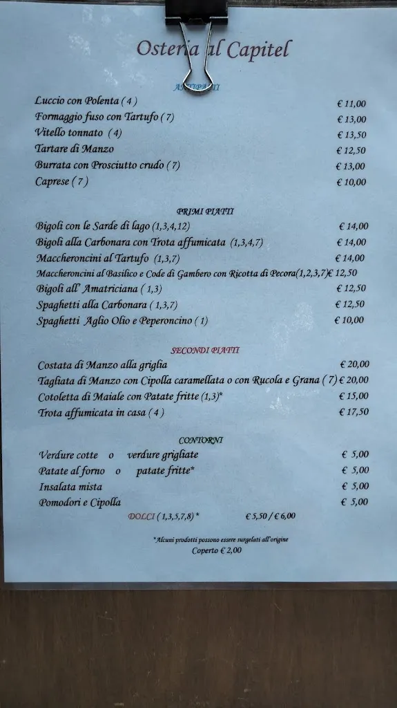 Menu_Osteria Al Capitel_Bardolino_image_3
