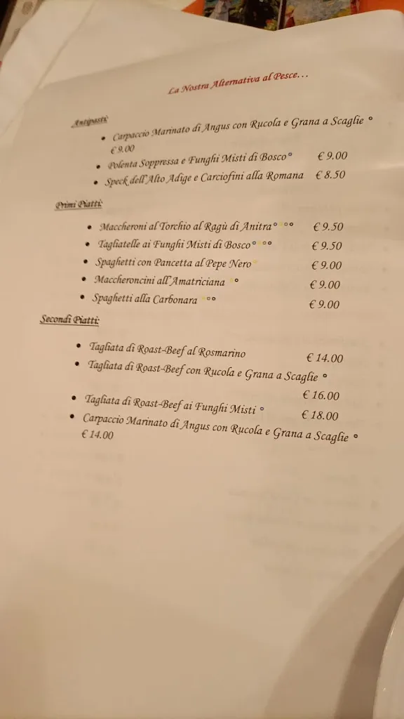 Menü_Ristorantino Il Gatto e la Volpe_Bassano del Grappa_Bild_2