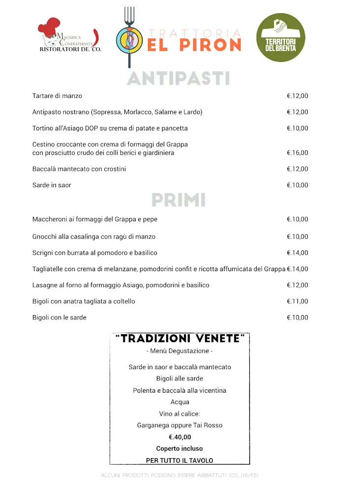 Menu_El Piron_Bassano del Grappa_immagine_2