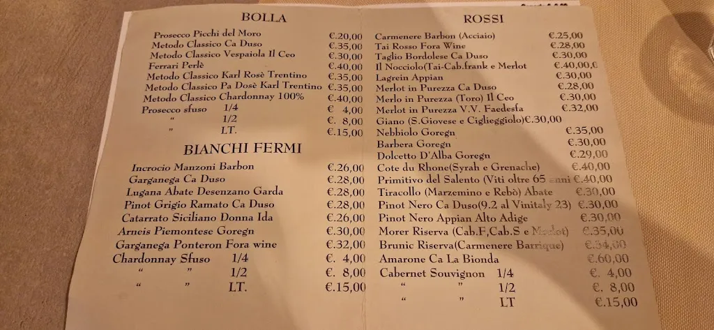 Menu_La Bottegara_Bassano del Grappa_image_4