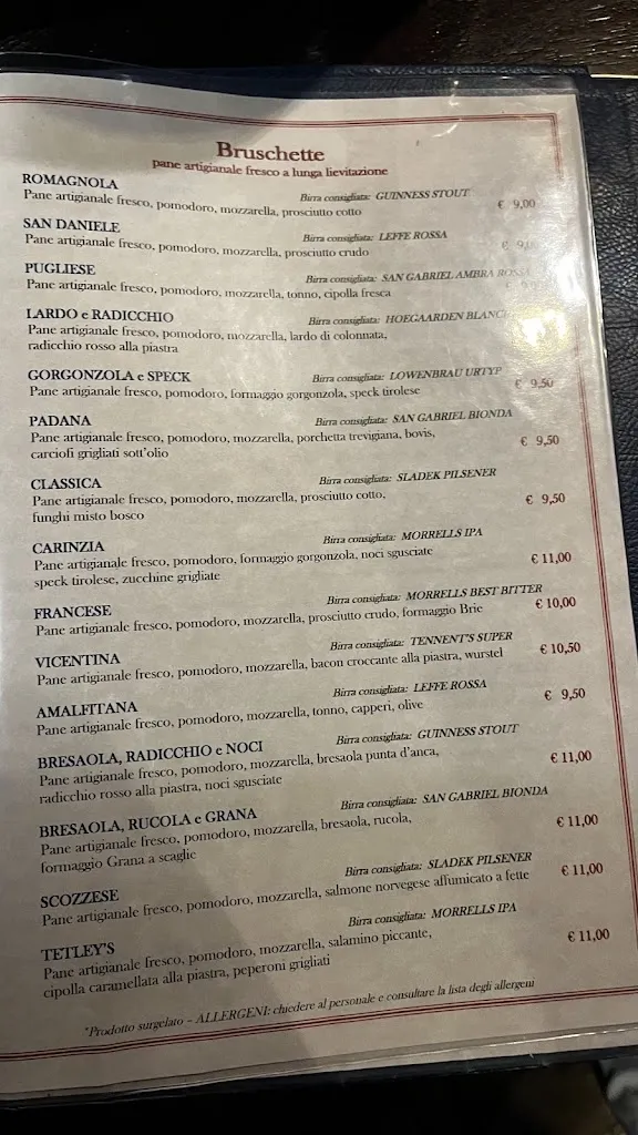 Menu_Tetley's Pub_Bassano del Grappa_image_1