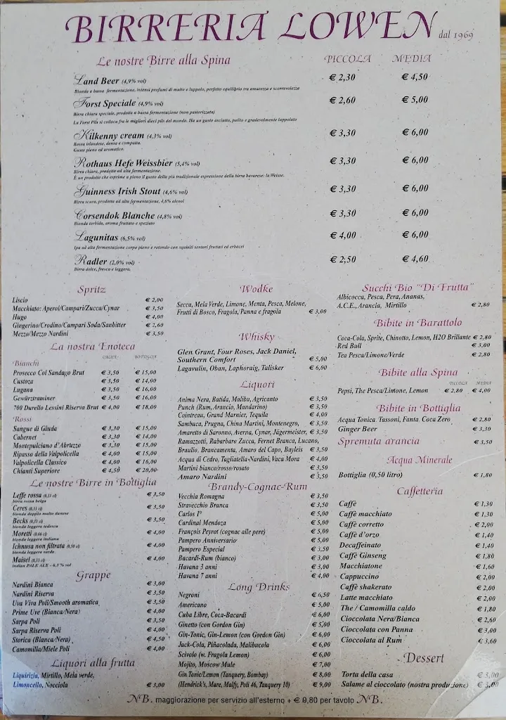 Menu_Birreria Lowen_Bassano del Grappa_image_4