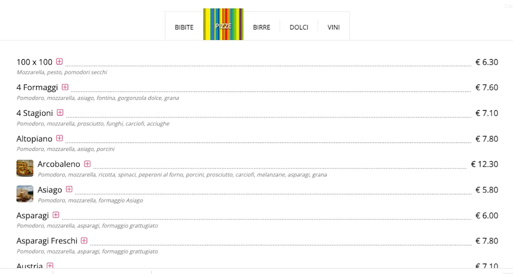 Menu_Pizzeria Ristorante Arcobaleno_Bassano del Grappa_image_3