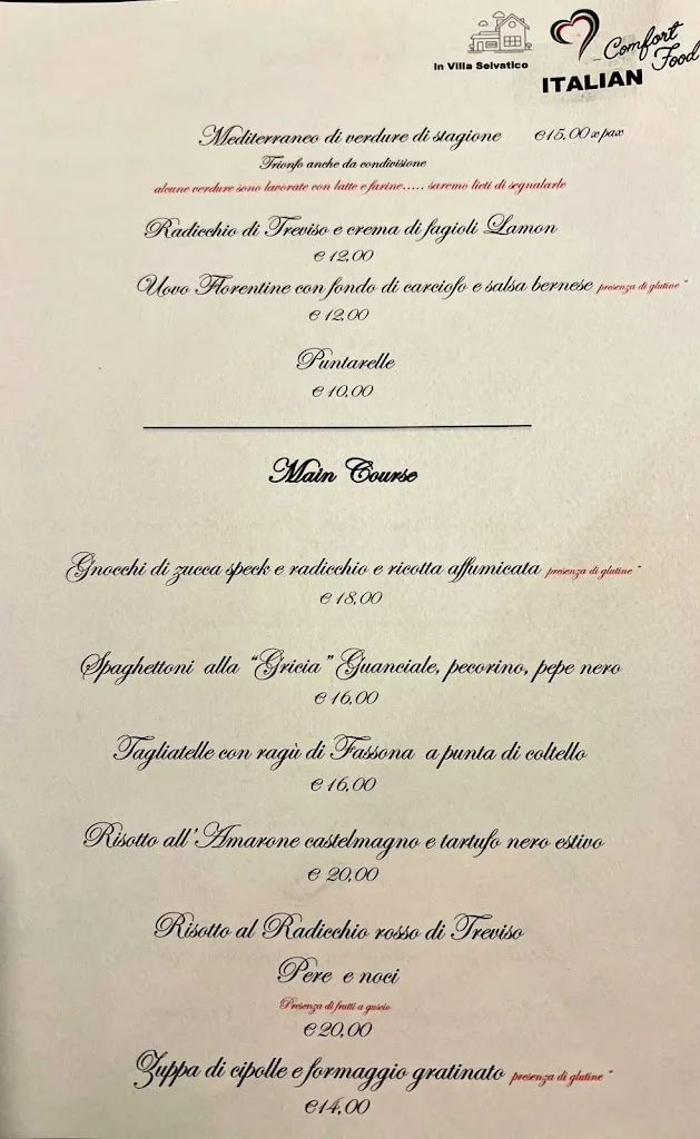 Menu_Grillo’s 1964 Restaurant Bistrot in Villa Selvatico_Biancade_image_2