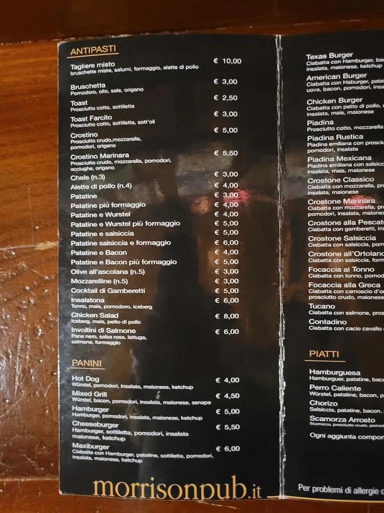 Menu_Birreria Morrison_Castel di Sangro_image_2