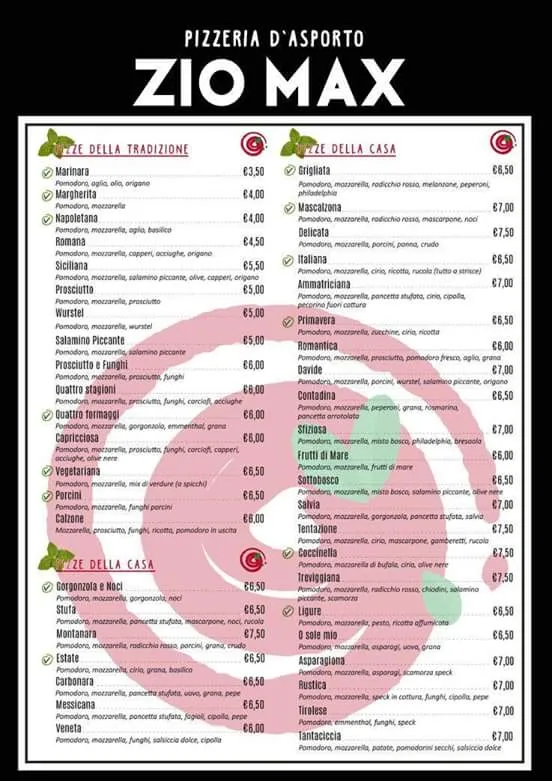 Menü_Pizzeria D'asporto Zio Max_Beccacivetta-Azzano_Bild_2