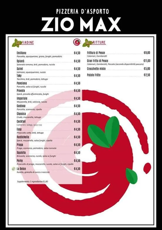 Menü_Pizzeria D'asporto Zio Max_Beccacivetta-Azzano_Bild_3