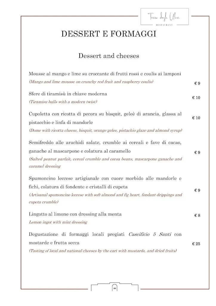 Menu_Terra degli Ulivi Restaurant_Otranto_immagine_2