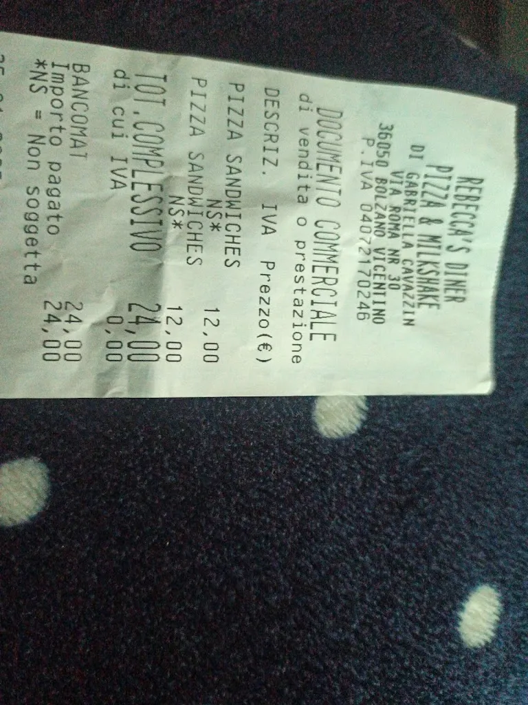 Tatiana Dani_rebecca's diner_Bolzano Vicentino_review