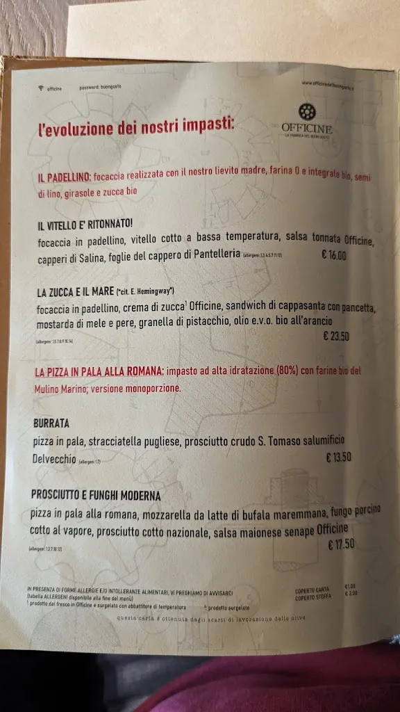 Menu_Officine del Buon Gusto_Belluno_image_4