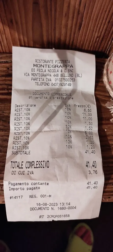 Nazzareno Ottaviani_Ristorante Pizzeria Montegrappa_Belluno_review