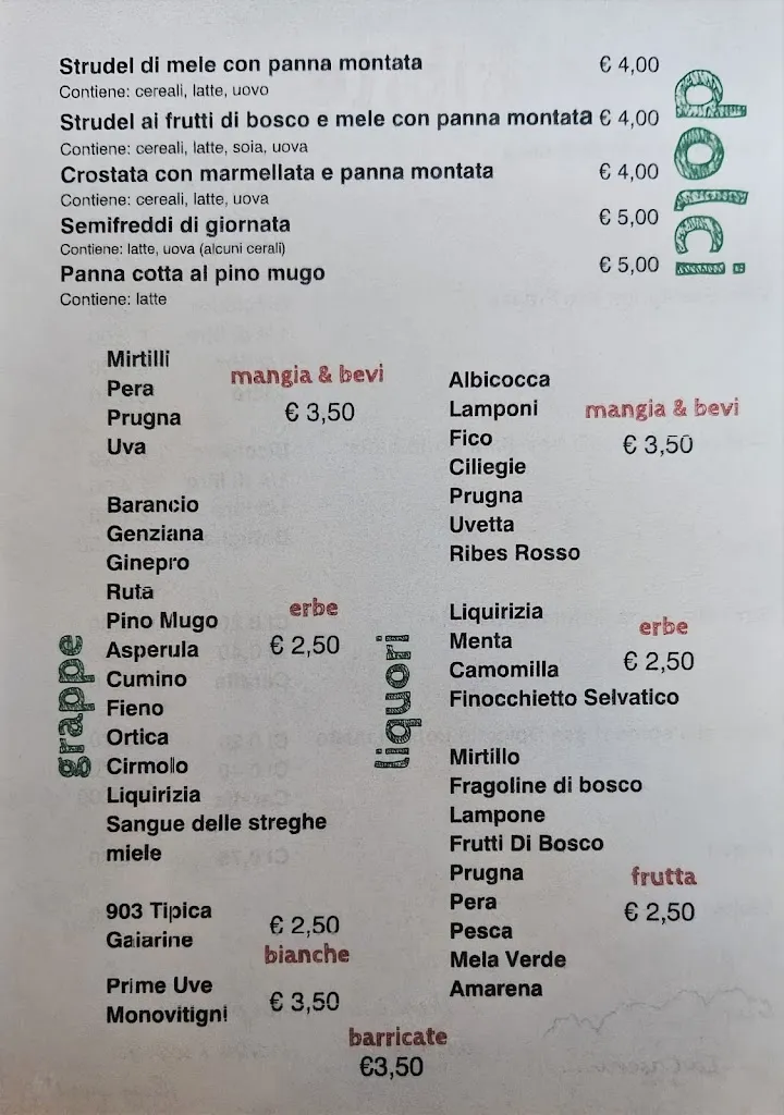 Menu_La Casera_Belluno_image_1
