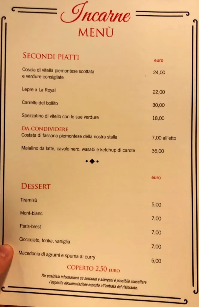 Menu_Incarne Ristorante Speakeasy_Bonferraro_image_1