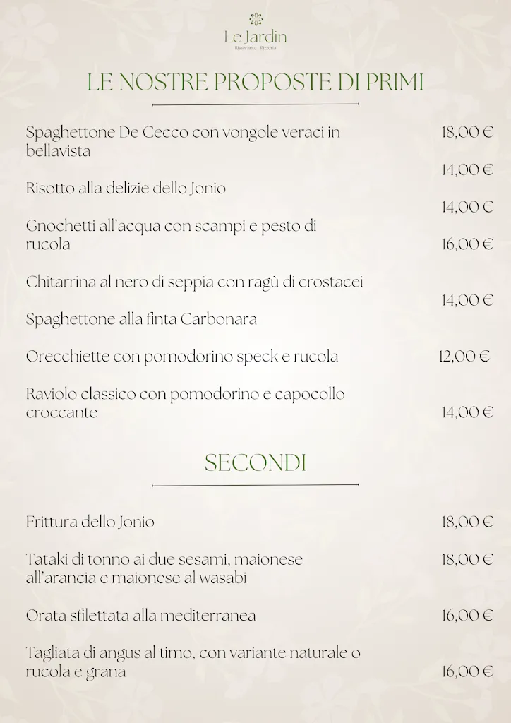 Menu_Le Jardin | Ristorante - Pizzeria_Palagianello_image_3