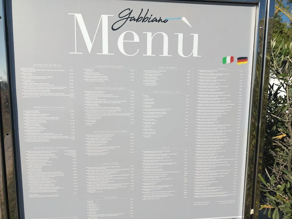 Menu_Chiosco Ristorante Al Gabbiano_Bibione_immagine_1