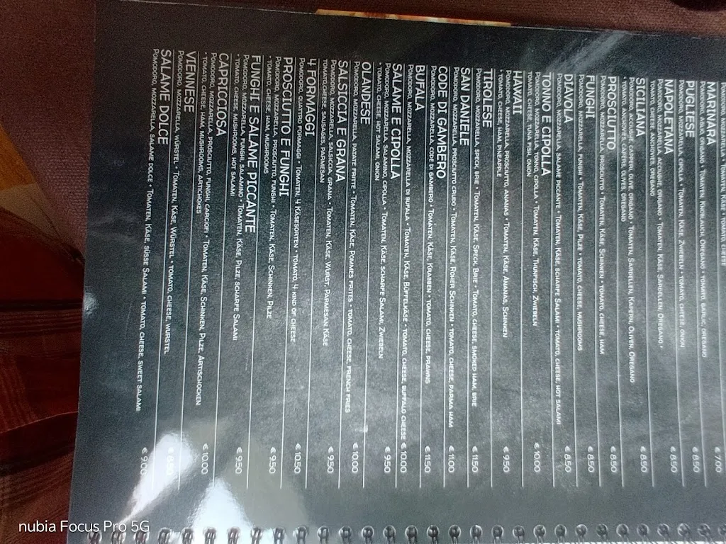 Menü_Ristorante Pizzeria Paron_Bibione_Bild_1