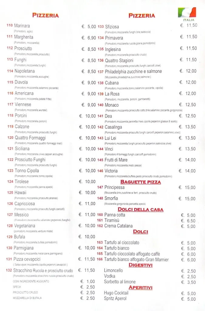 Menu_Ristorante pizzeria Rosa Bibione_Bibione_image_3