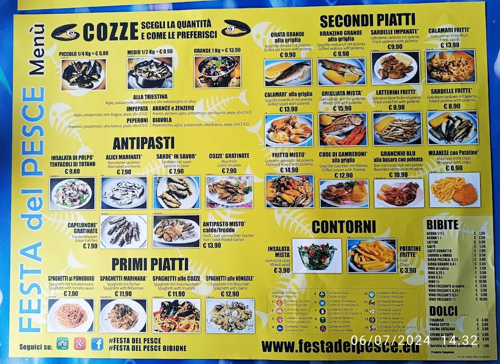 Menu_FESTA DEL PESCE by Cooperativa Pescatori_Bibione_image_2