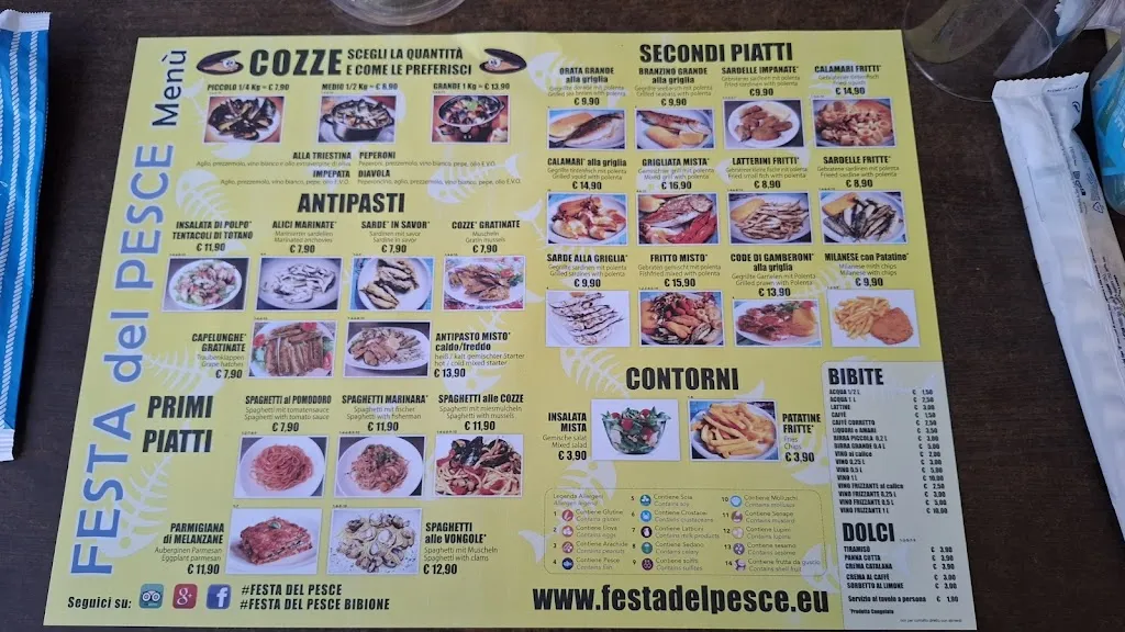 Menu_FESTA DEL PESCE by Cooperativa Pescatori_Bibione_image_3