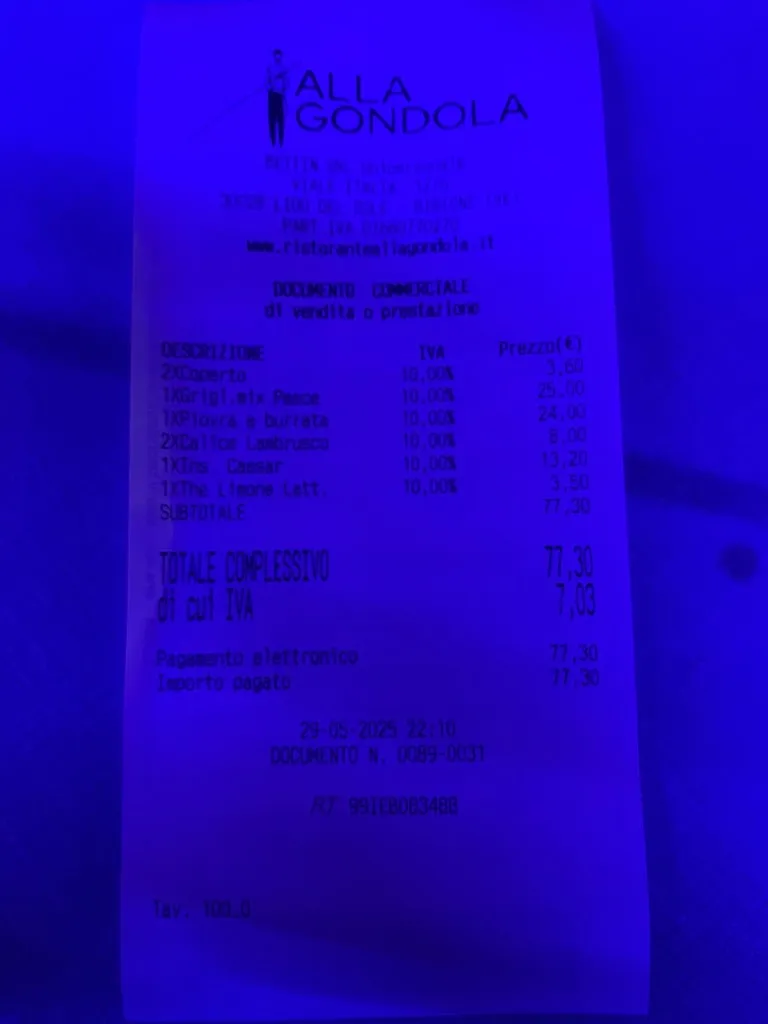 Alireza Javadian_Ristorante Alla Gondola_Bibione_review