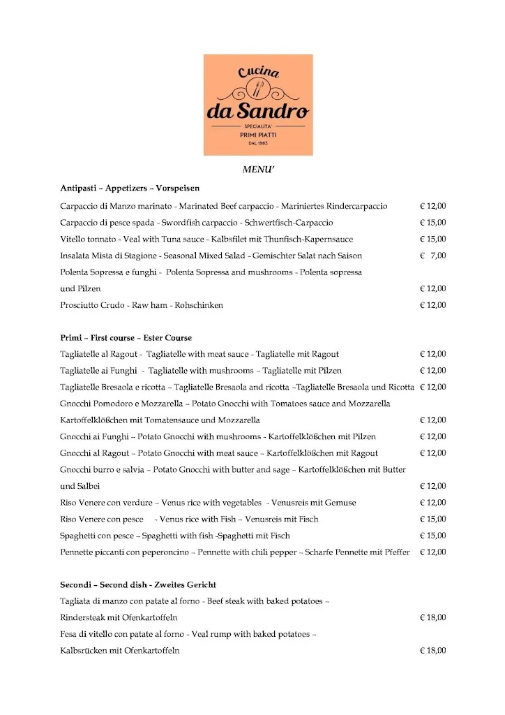 Menü_Da Sandro_Borso del Grappa_Bild_2