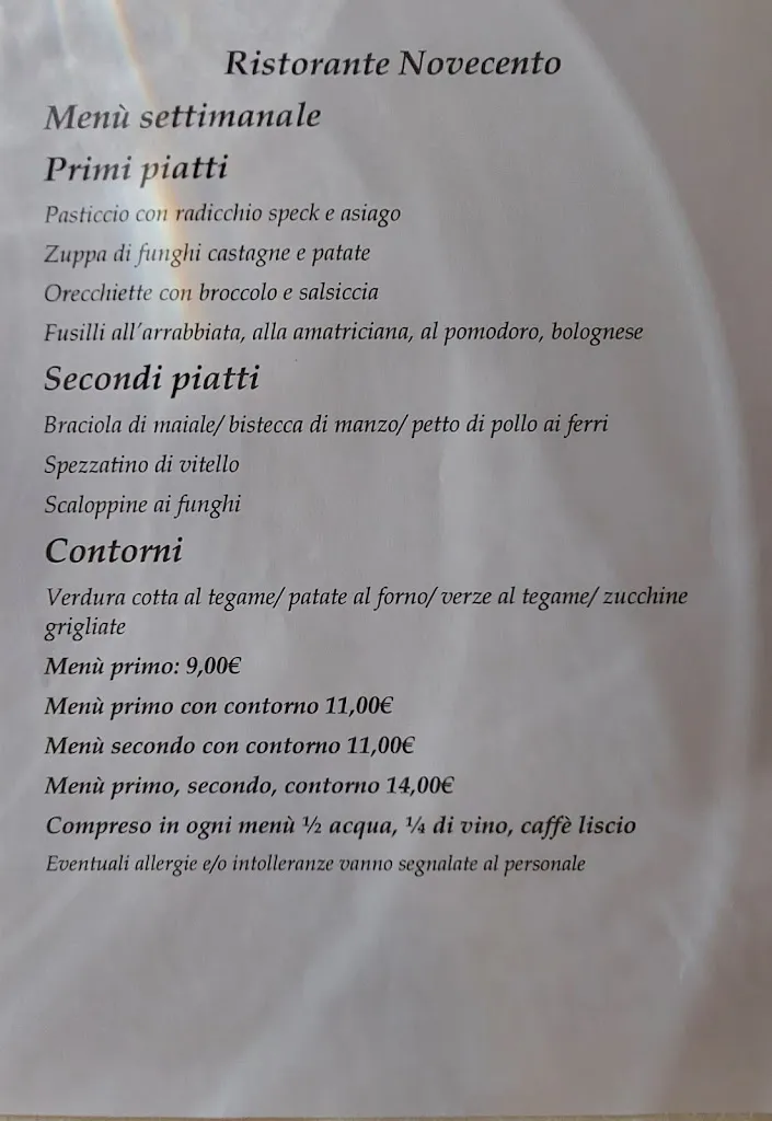 Menu_Ristorante Novecento_Brendola_image_2