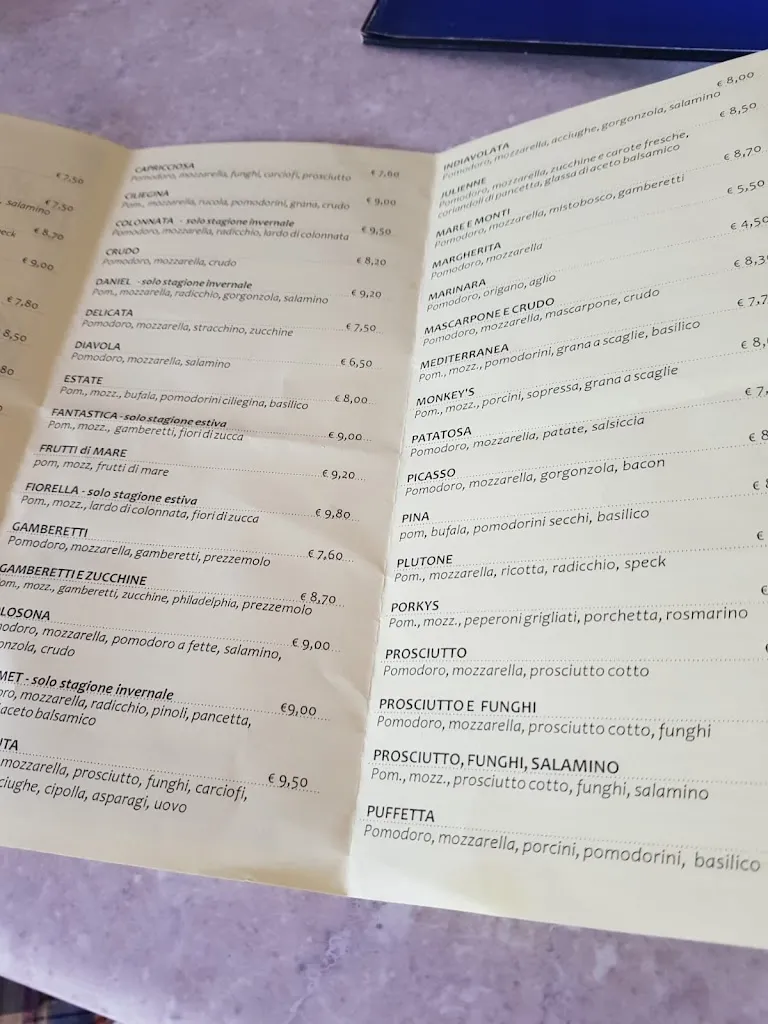 Menu_Monkey's Cafè e Pizzeria_Brendola_image_2